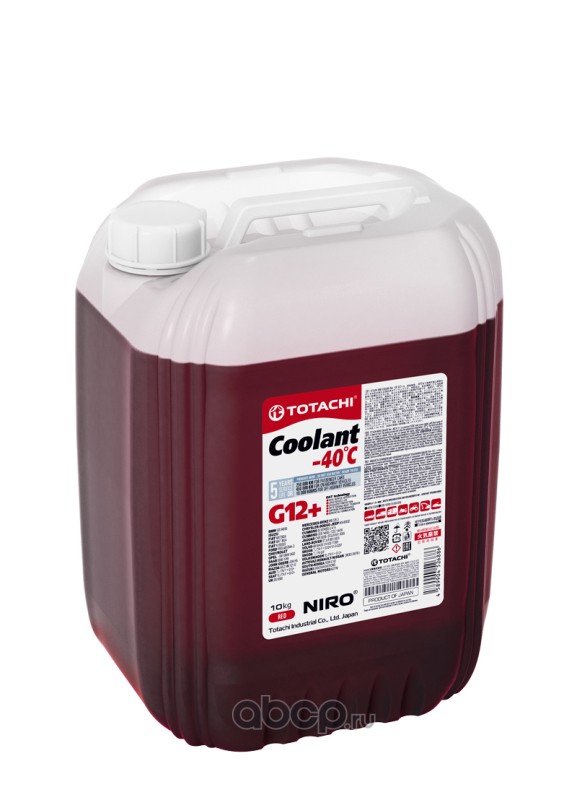 антифриз NIRO COOLANT Red -40C G12+ Красный 9л.